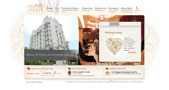 Desktop Screenshot of crowngardenhotel.com
